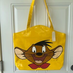 Vintage 1998 Warner Bros RARE BIG Speedy Gonzales Yellow Bag/tote